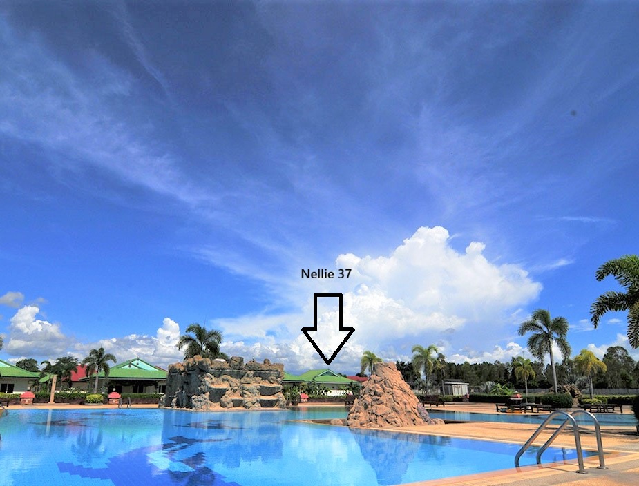 Ett fantastiskt läge vid poolen