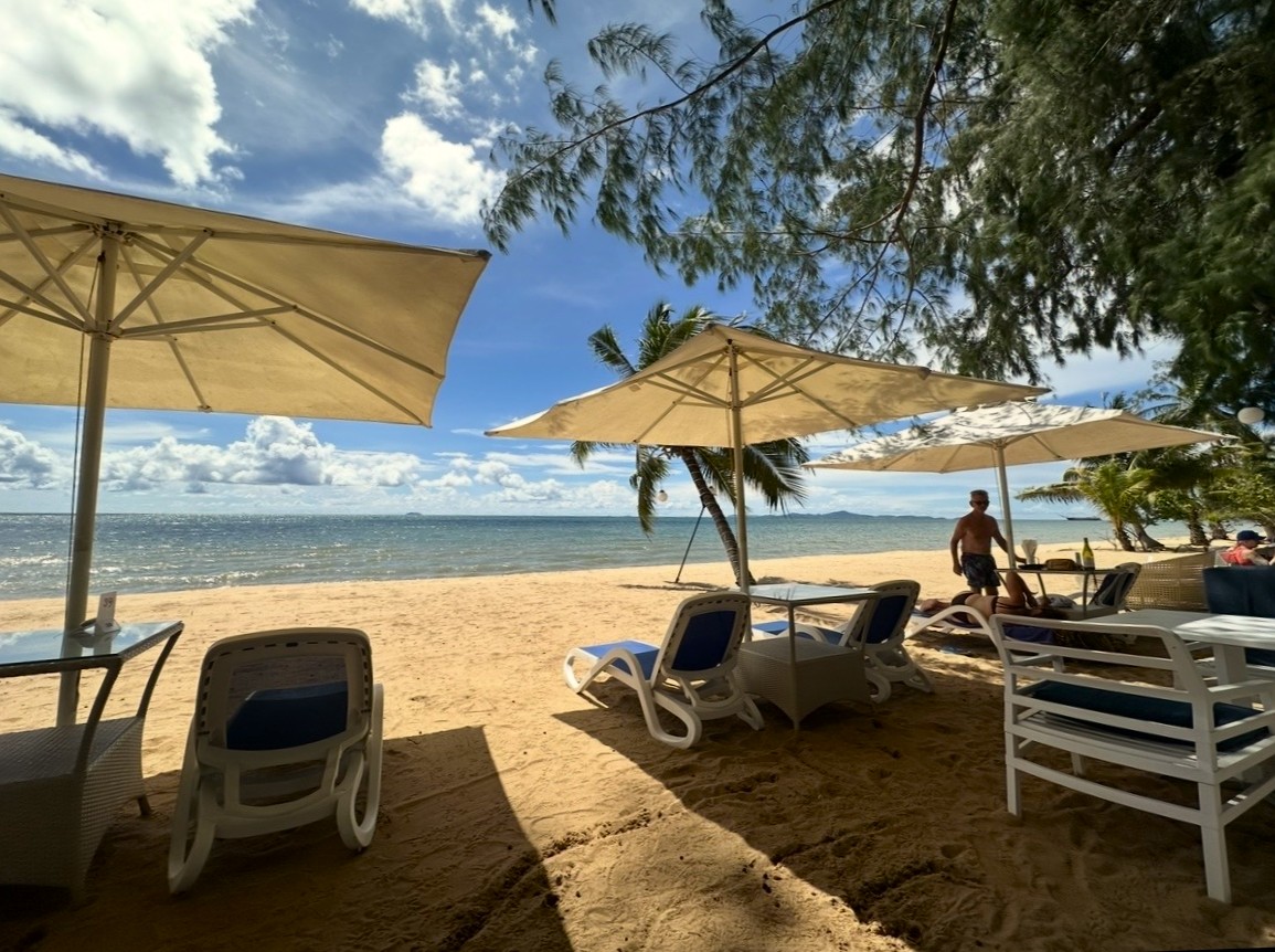 Bacco Beach ligger ca 10 minuter bort från huset
